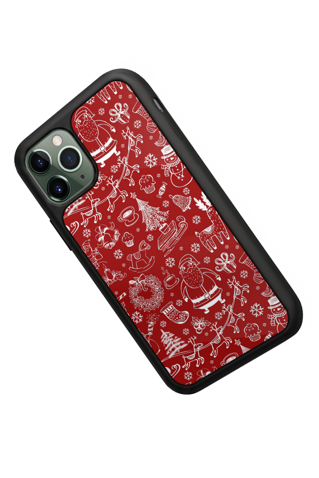 iPhone 11 Pro Uyumlu Yilbasi Christmas Tasarımlı Glossy Premium Kılıf