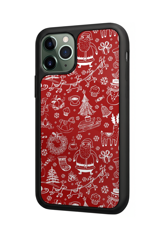 iPhone 11 Pro Uyumlu Yilbasi Christmas Tasarımlı Glossy Premium Kılıf