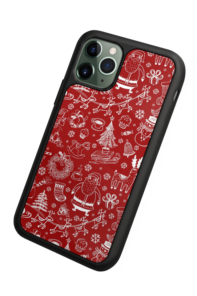 iPhone 11 Pro Uyumlu Yilbasi Christmas Tasarımlı Glossy Premium Kılıf