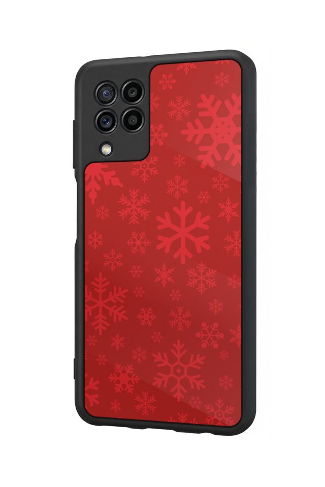 Samsung Galaxy M22 Uyumlu Yilbasi Christmas Tasarımlı Glossy Premium Kılıf