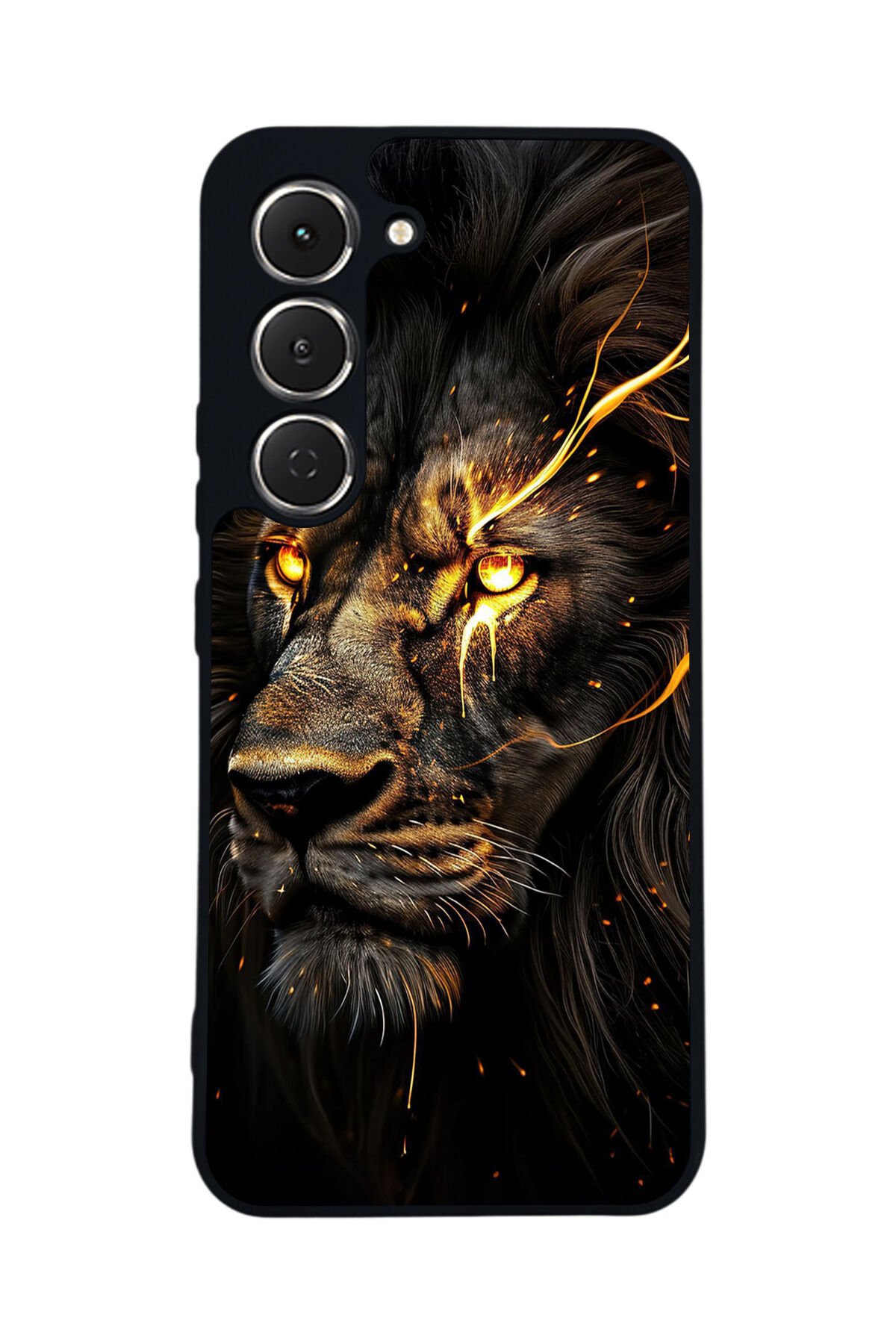 Tecno Spark 40 Pro Uyumlu Aslan Tasarımlı Glossy Premium Kılıf