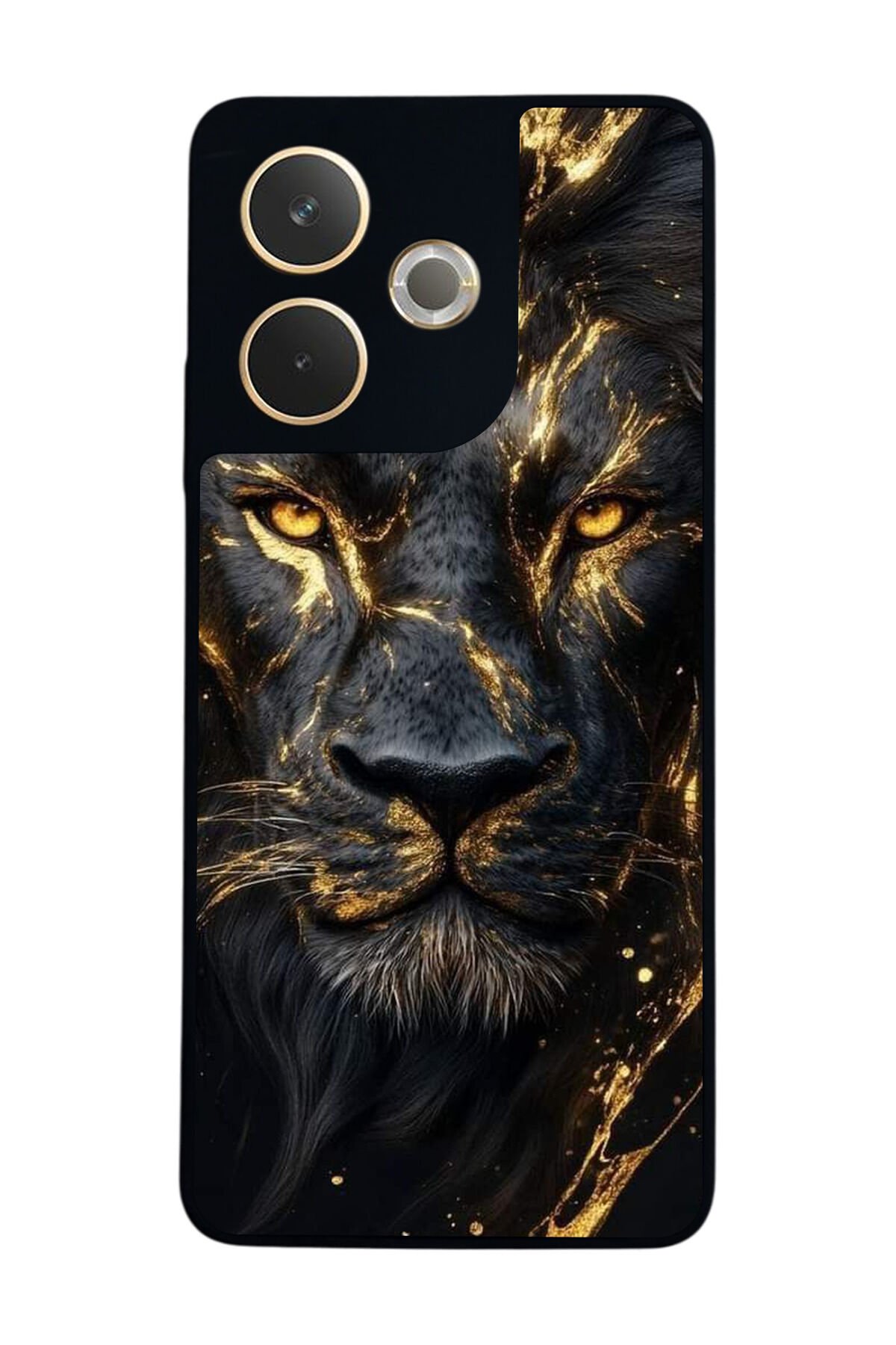 Oppo A5 Pro Uyumlu Aslan Tasarımlı Glossy Premium Kılıf