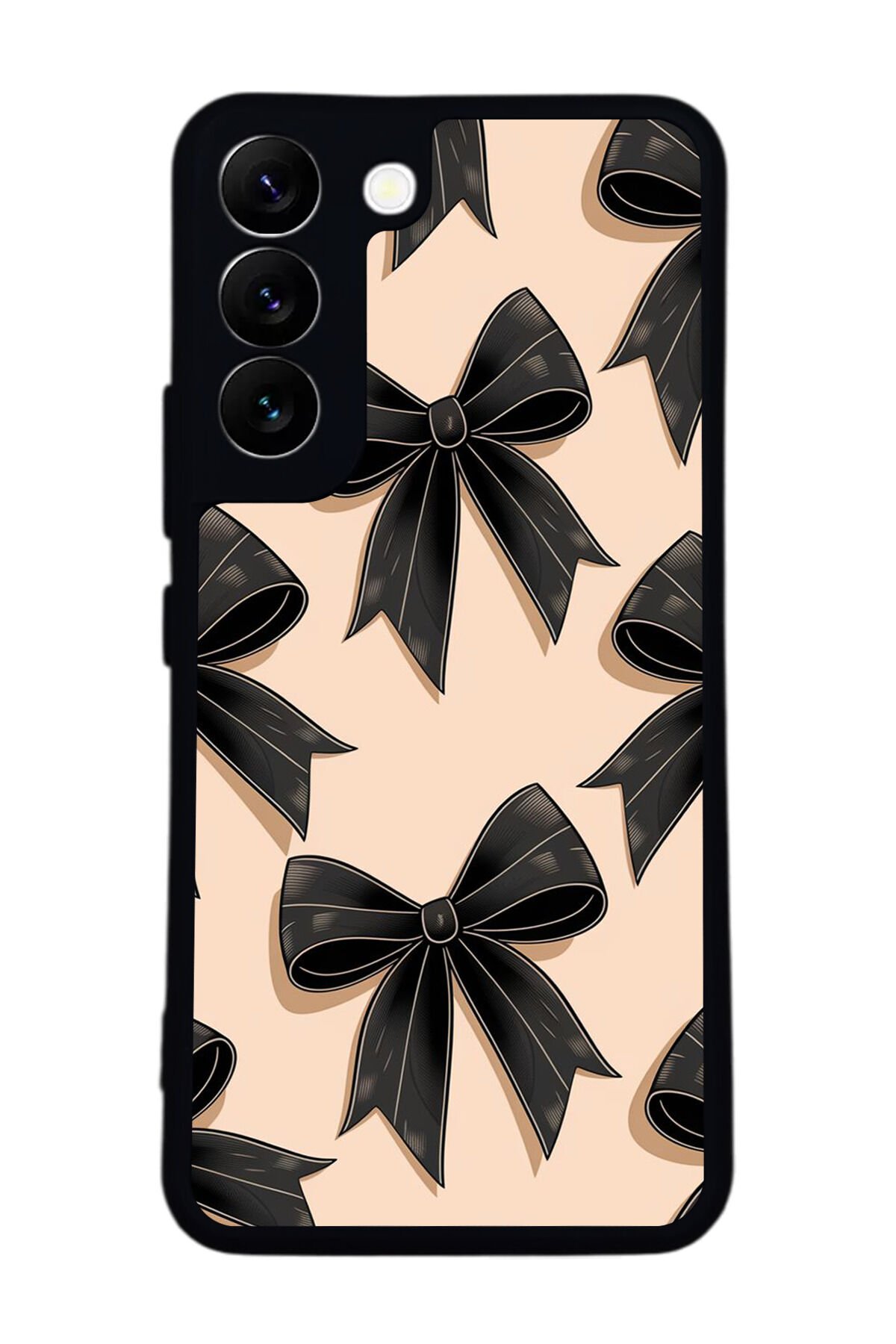 Samsung Galaxy S22 Uyumlu Kurdele Tasarımlı Glossy Premium Kılıf