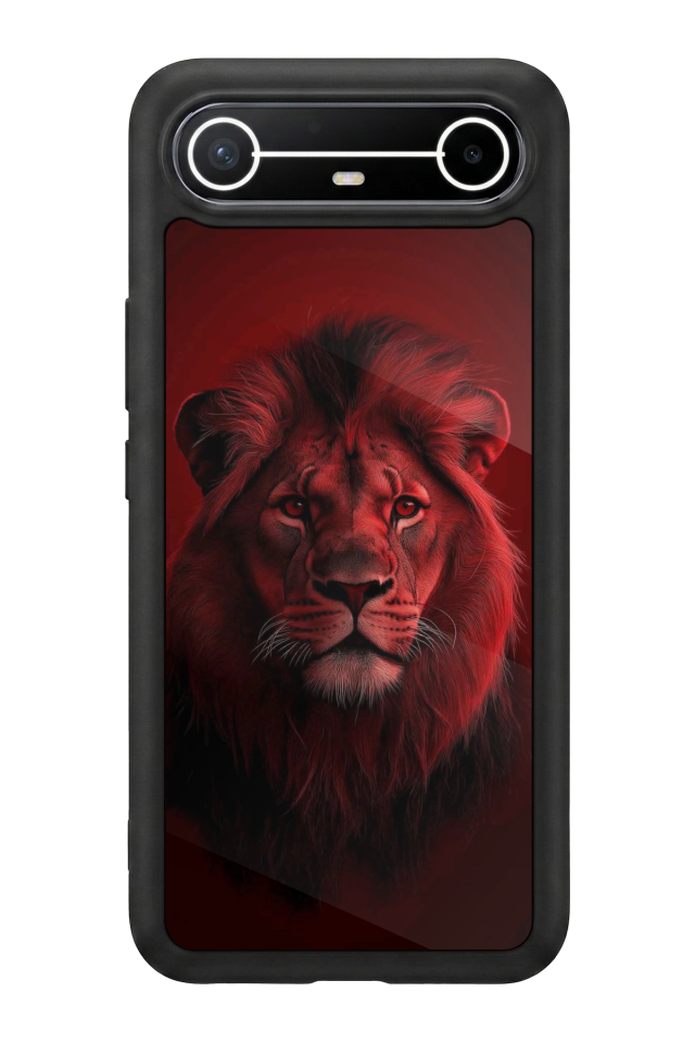 Tecno Spark Slim 5G Uyumlu Aslan Tasarımlı Glossy Premium Kılıf