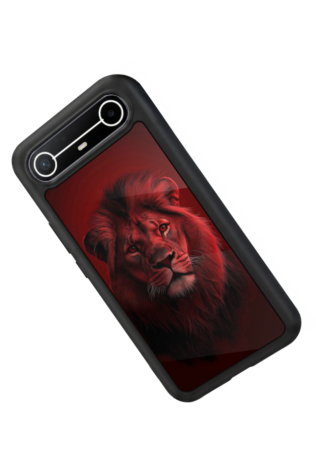 Tecno Spark Slim 5G Uyumlu Aslan Tasarımlı Glossy Premium Kılıf