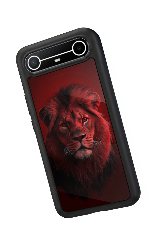 Tecno Spark Slim 5G Uyumlu Aslan Tasarımlı Glossy Premium Kılıf