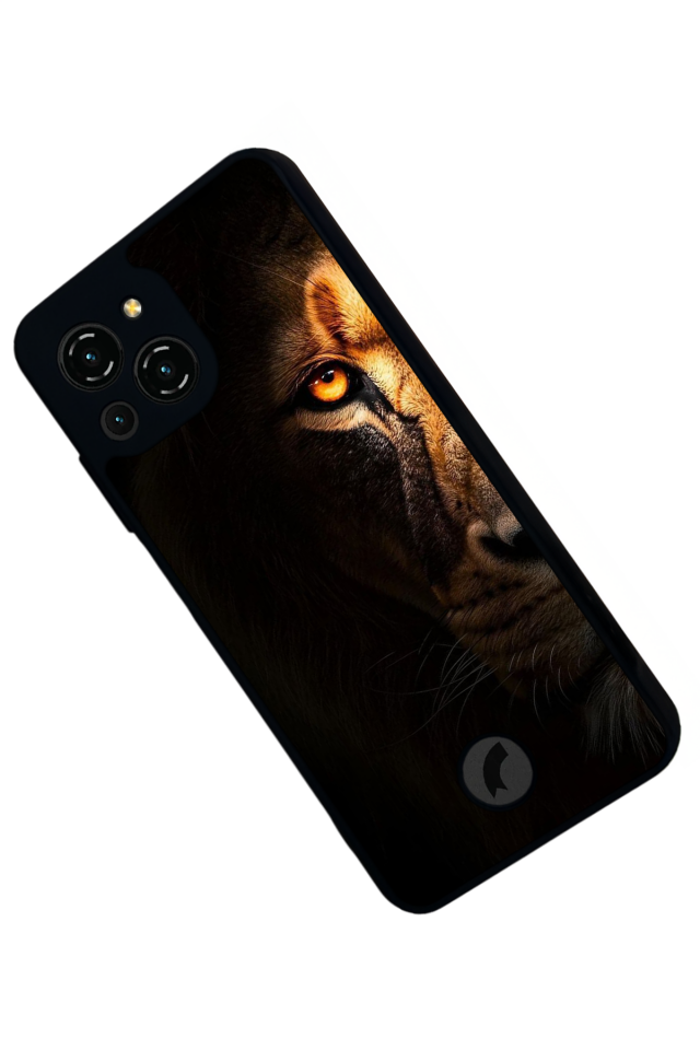 Reeder S23 Pro Max Uyumlu Aslan Tasarımlı Glossy Premium Kılıf