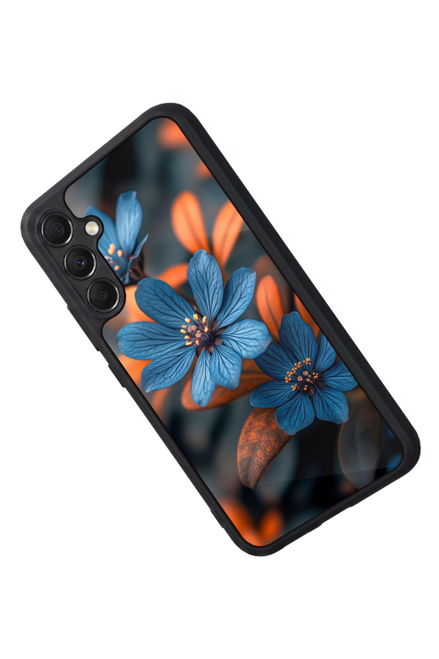 Samsung Galaxy M34 Uyumlu Cicek Tasarımlı Glossy Premium Kılıf