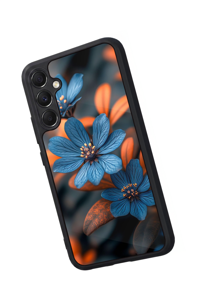 Samsung Galaxy M34 Uyumlu Cicek Tasarımlı Glossy Premium Kılıf