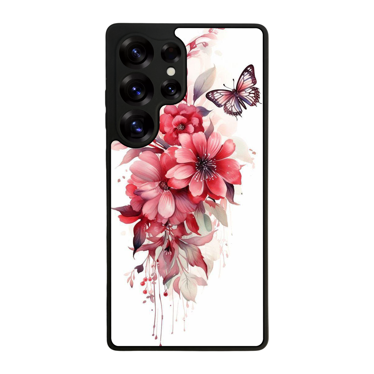 Samsung Galaxy S25 Ultra Uyumlu Floral Tasarımlı Glossy Premium Kılıf