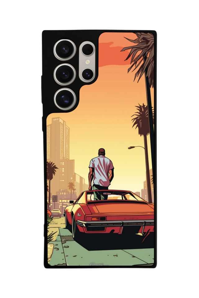 Samsung Galaxy S24 Ultra Uyumlu GTA Tasarımlı Glossy Premium Kılıf