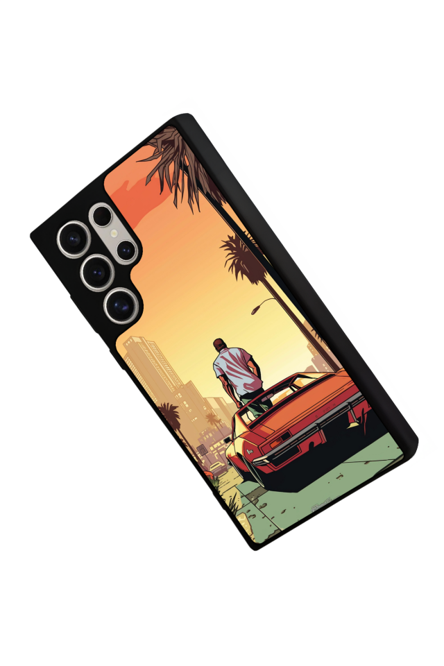 Samsung Galaxy S24 Ultra Uyumlu GTA Tasarımlı Glossy Premium Kılıf