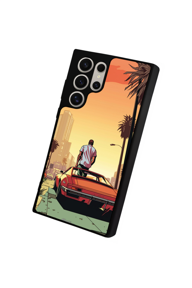 Samsung Galaxy S24 Ultra Uyumlu GTA Tasarımlı Glossy Premium Kılıf