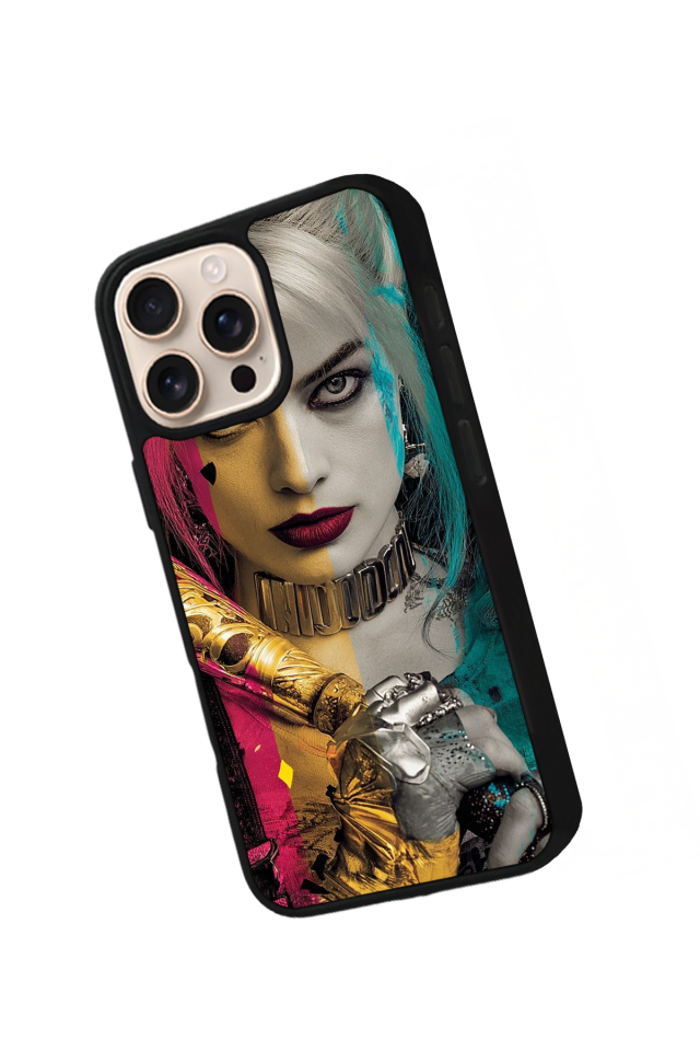 iPhone 16 Pro Max Uyumlu HarleyQueen Tasarımlı Glossy Premium Kılıf