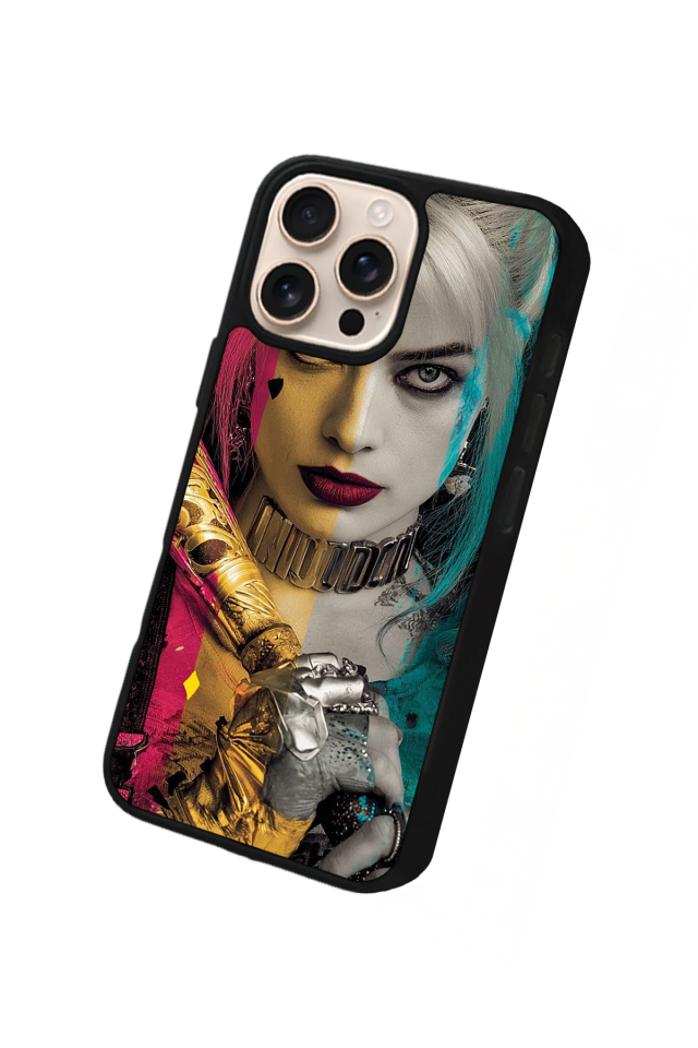 iPhone 16 Pro Max Uyumlu HarleyQueen Tasarımlı Glossy Premium Kılıf