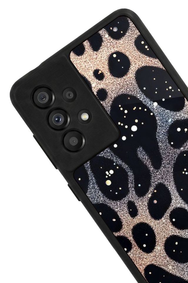 Samsung Galaxy A73 Uyumlu Hologram Leopar Tasarımlı Glossy Premium Kılıf