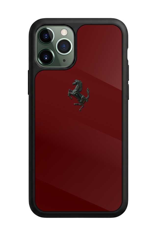 iPhone 11 Pro Max Uyumlu Kirmizi Tasarımlı Glossy Premium Kılıf