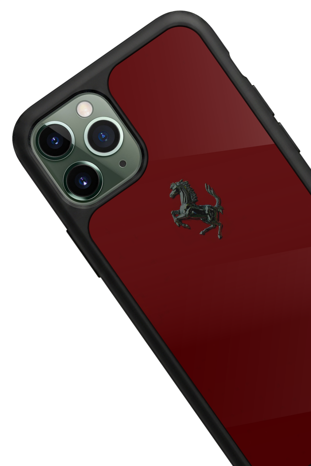 iPhone 11 Pro Max Uyumlu Kirmizi Tasarımlı Glossy Premium Kılıf