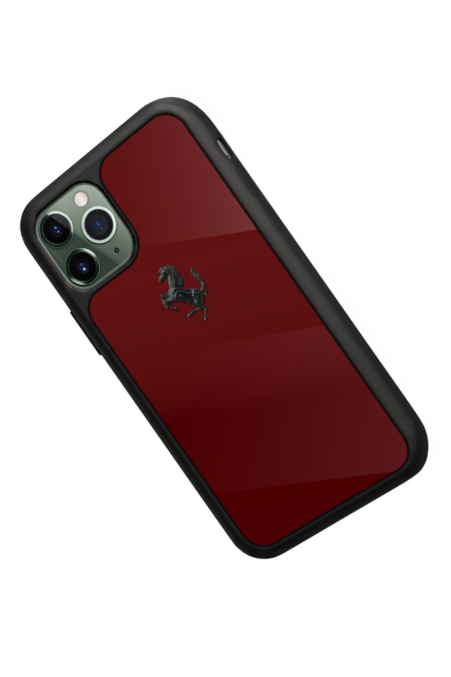 iPhone 11 Pro Max Uyumlu Kirmizi Tasarımlı Glossy Premium Kılıf
