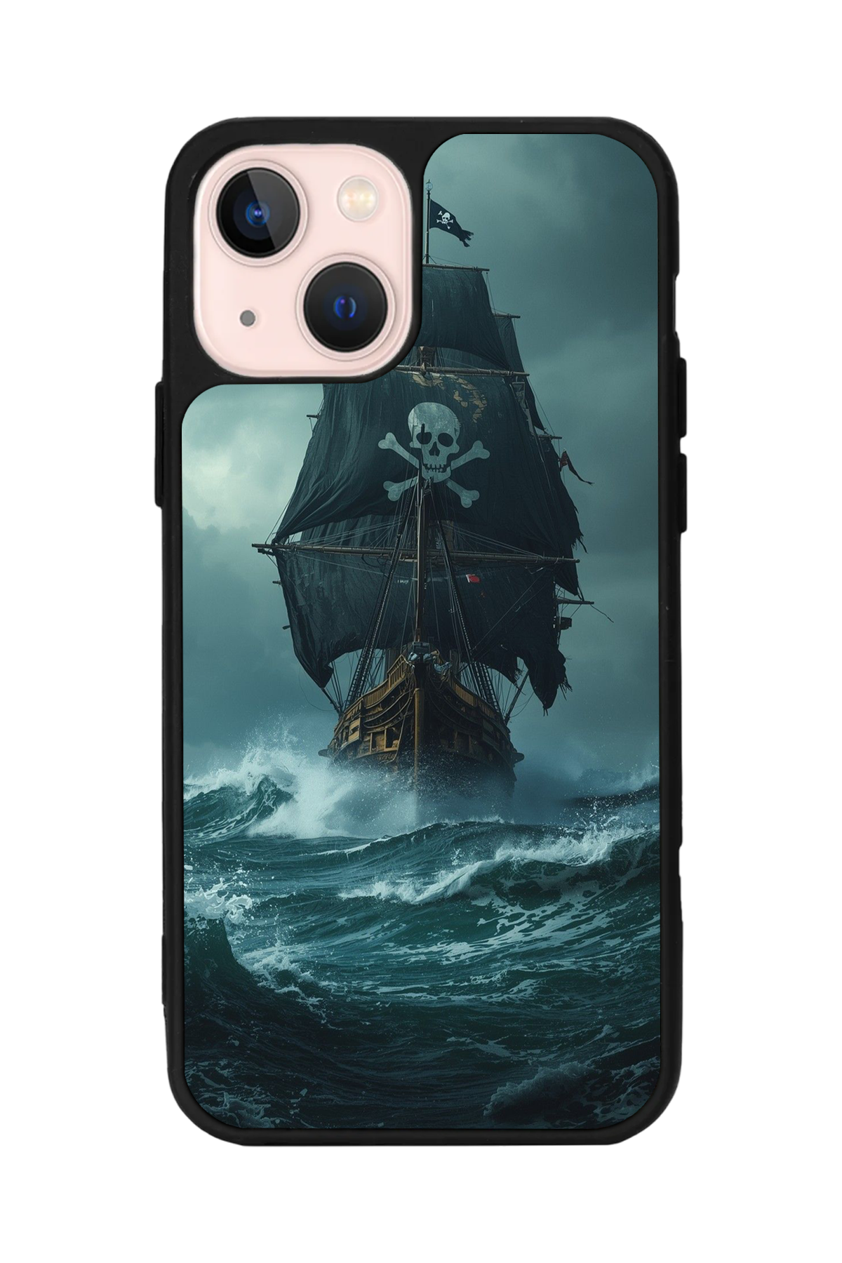 iPhone 13 Mini Uyumlu Korsan Tasarımlı Glossy Premium Kılıf