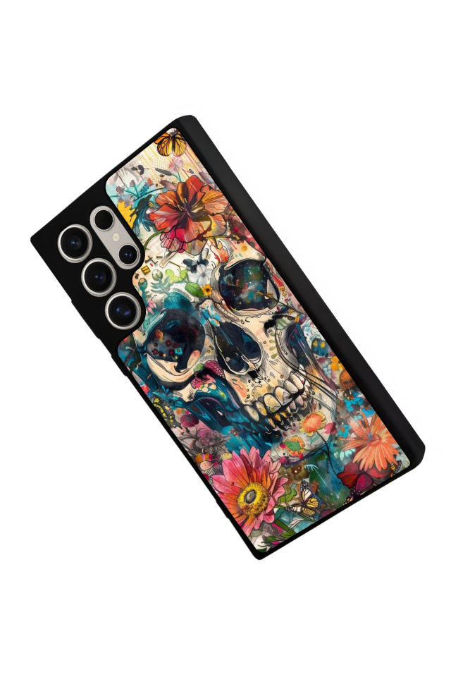 Samsung Galaxy S22 Ultra Uyumlu KuruKafa Tasarımlı Glossy Premium Kılıf