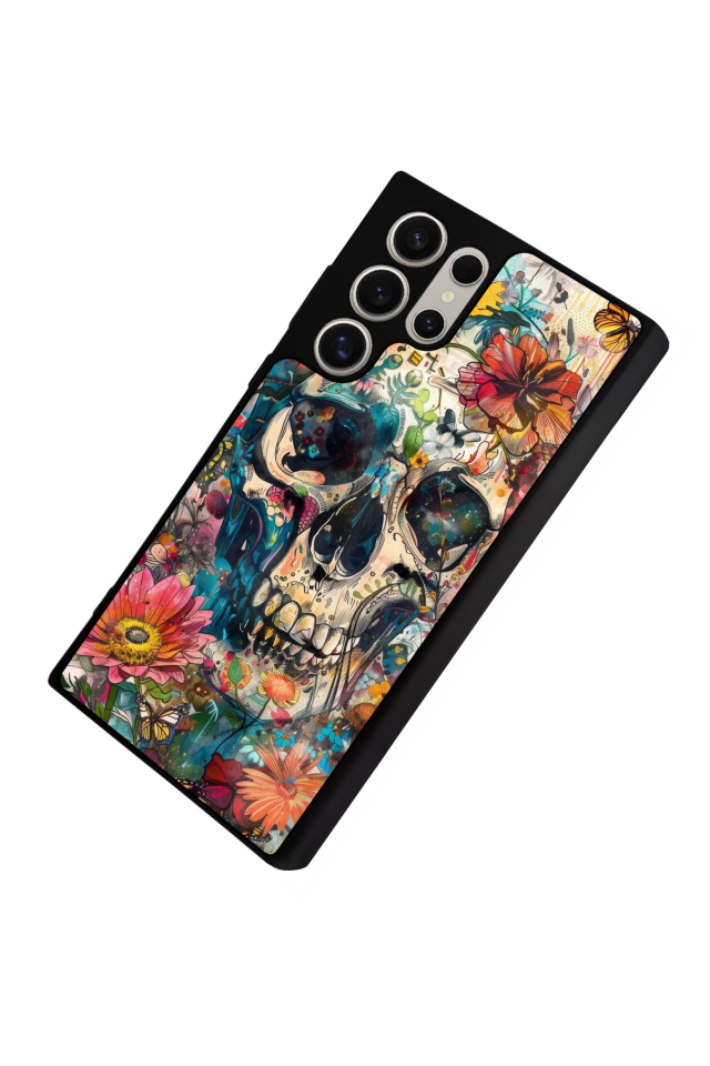 Samsung Galaxy S22 Ultra Uyumlu KuruKafa Tasarımlı Glossy Premium Kılıf