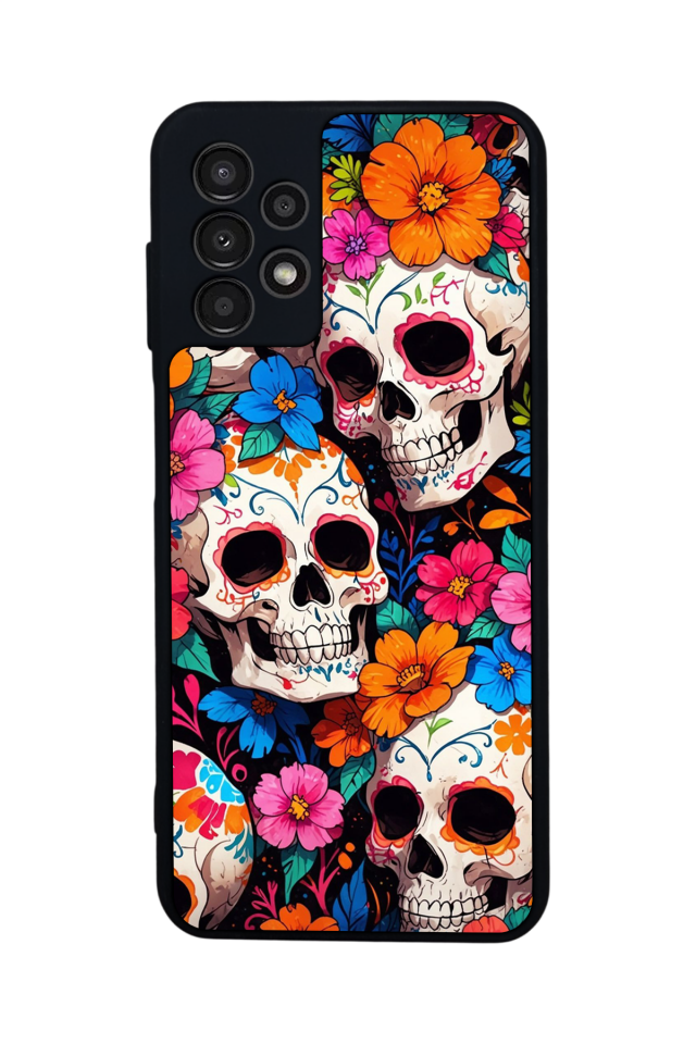 Samsung Galaxy A23 Uyumlu KuruKafa Tasarımlı Glossy Premium Kılıf