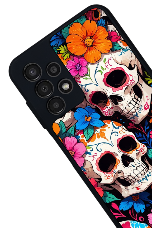 Samsung Galaxy A23 Uyumlu KuruKafa Tasarımlı Glossy Premium Kılıf