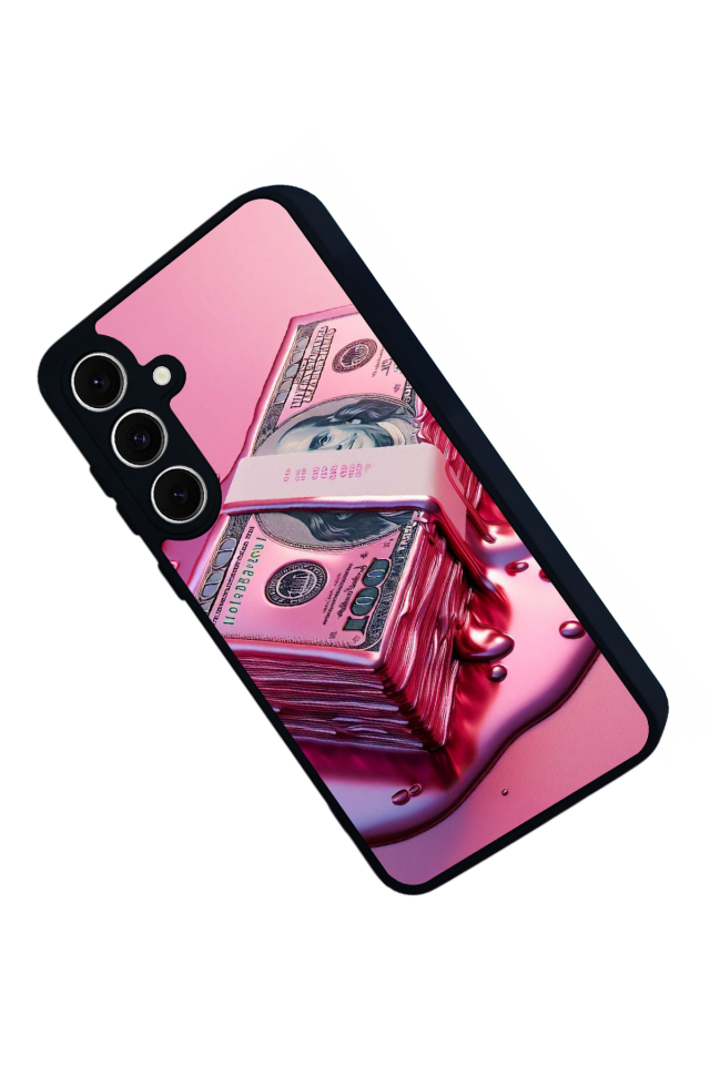 Samsung Galaxy S24 FE Uyumlu Money Para Tasarımlı Glossy Premium Kılıf