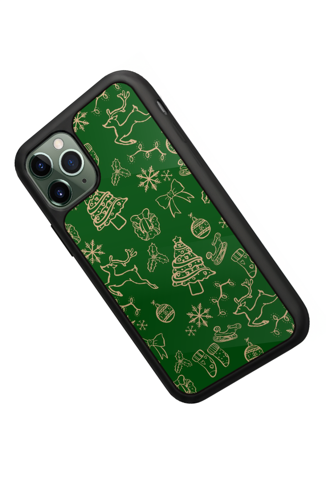 iPhone 11 Pro Uyumlu Yilbasi Christmas Tasarımlı Glossy Premium Kılıf