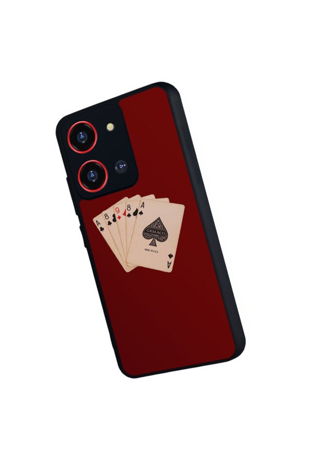 Reeder S19 Max Pro S 108MP Uyumlu Kirmizi Tasarımlı Glossy Premium Kılıf