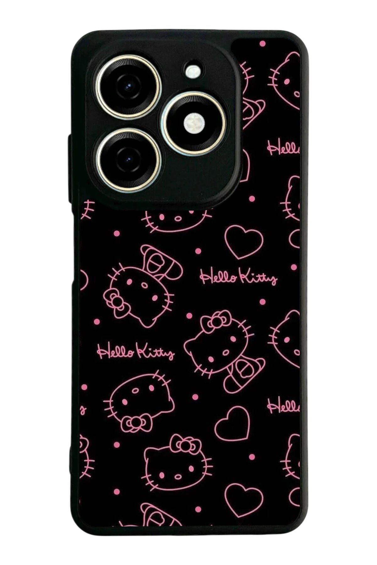 Infınıx Smart 8 Pro Uyumlu HelloKitty Tasarımlı Glossy Premium Kılıf