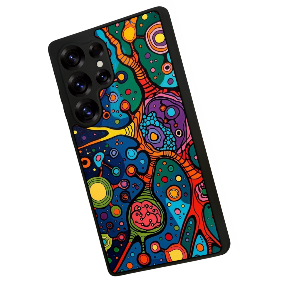 Samsung Galaxy S25 Ultra Uyumlu Abstract Tasarımlı Glossy Premium Kılıf