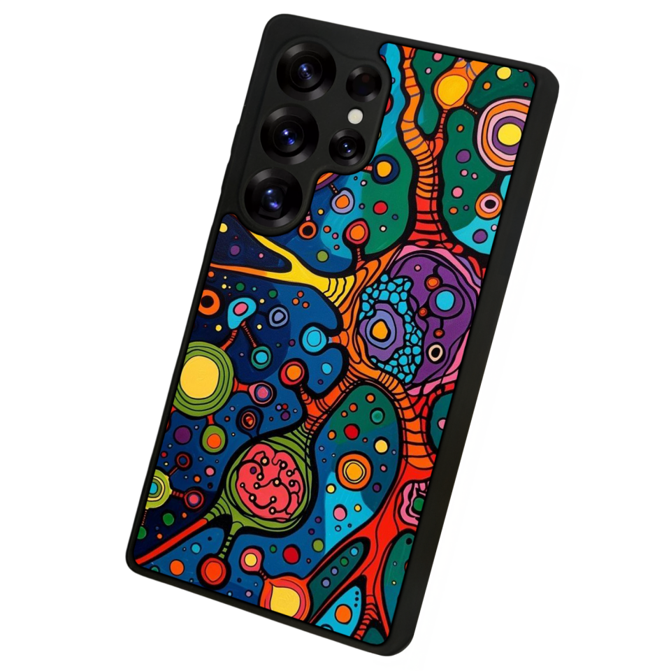 Samsung Galaxy S25 Ultra Uyumlu Abstract Tasarımlı Glossy Premium Kılıf