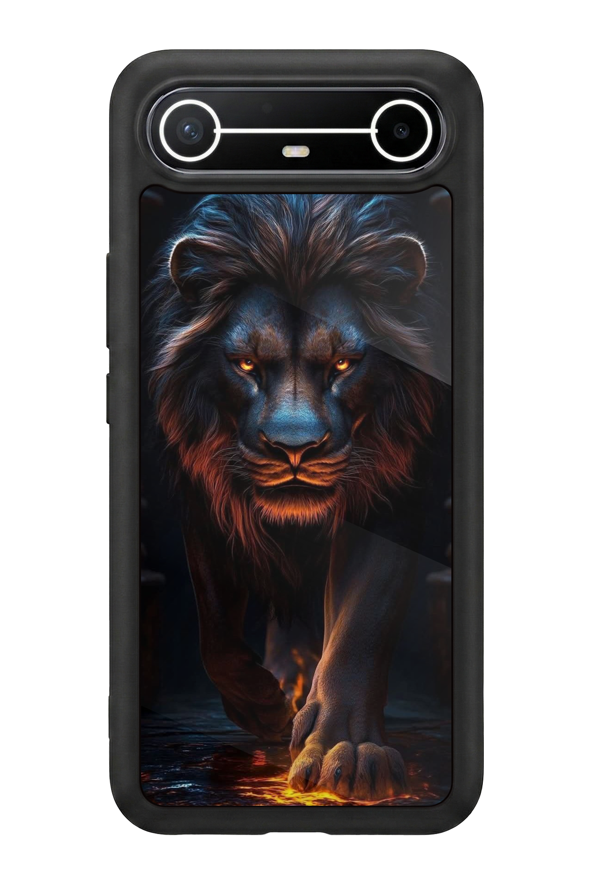 Tecno Spark Slim 5G Uyumlu Aslan Tasarımlı Glossy Premium Kılıf