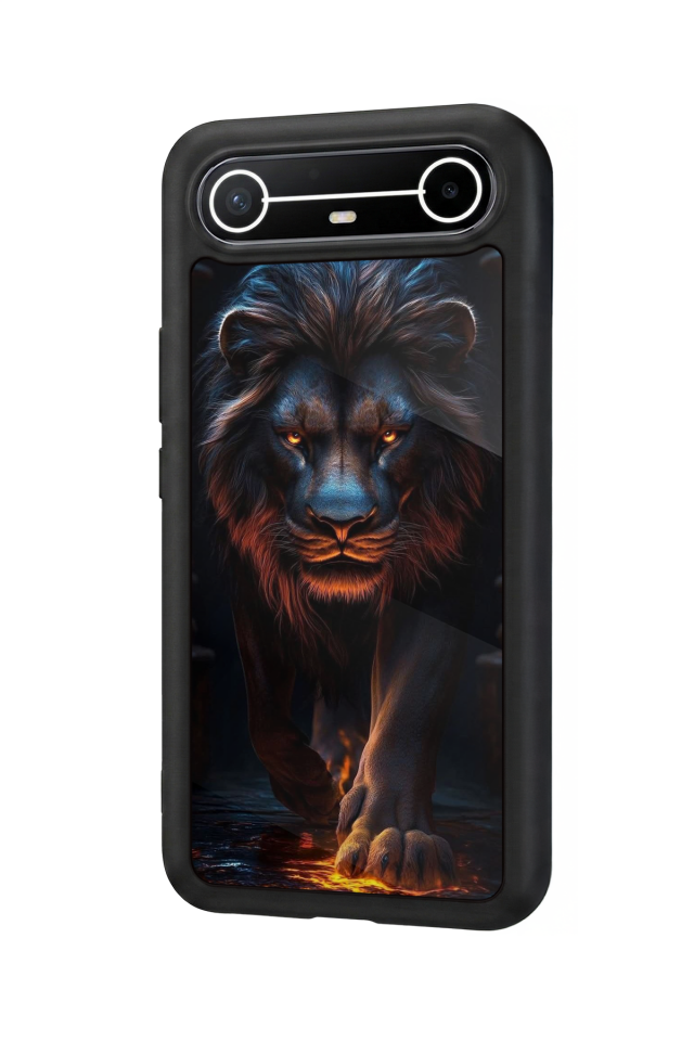 Tecno Spark Slim 5G Uyumlu Aslan Tasarımlı Glossy Premium Kılıf