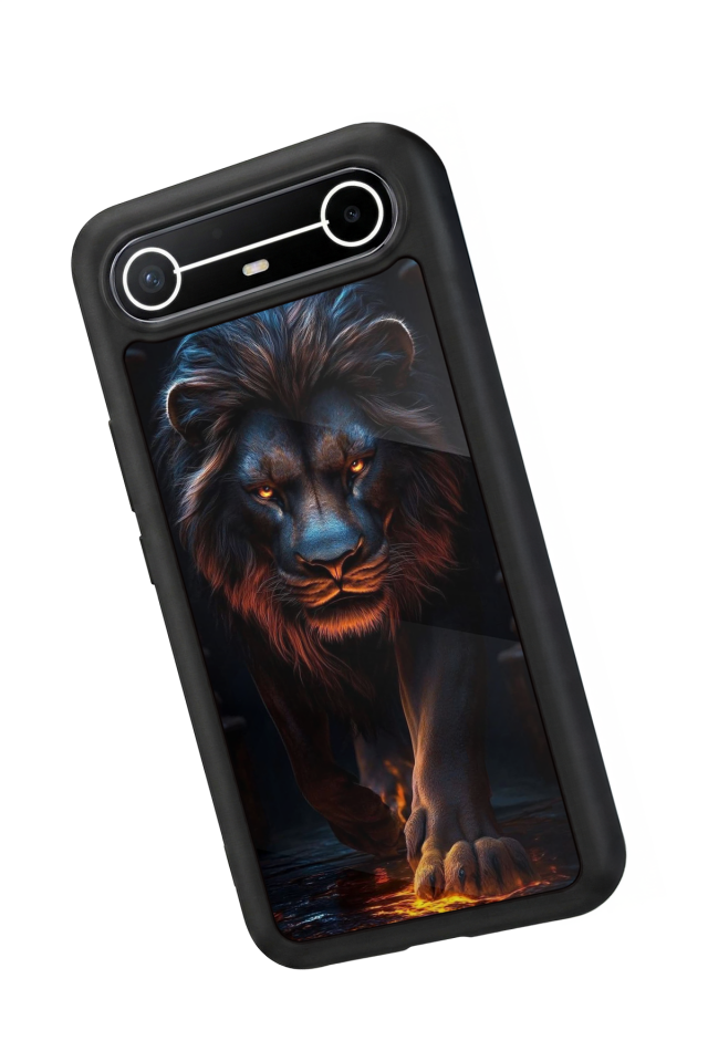 Tecno Spark Slim 5G Uyumlu Aslan Tasarımlı Glossy Premium Kılıf