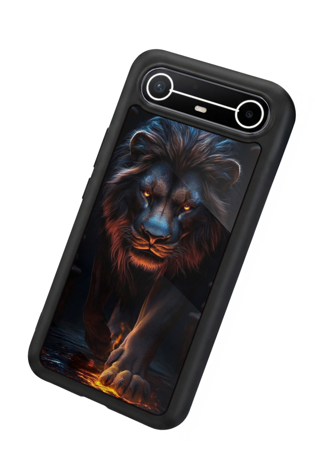 Tecno Spark Slim 5G Uyumlu Aslan Tasarımlı Glossy Premium Kılıf