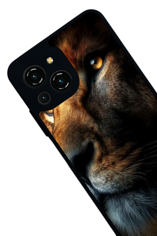 Reeder S23 Pro Max Uyumlu Aslan Tasarımlı Glossy Premium Kılıf