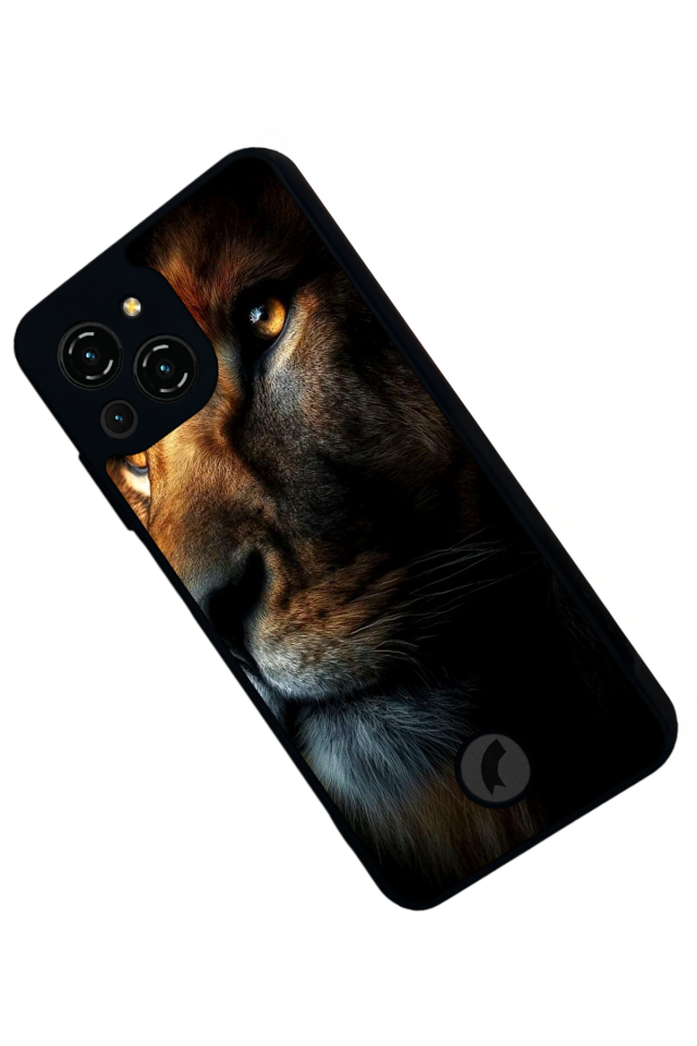 Reeder S23 Pro Max Uyumlu Aslan Tasarımlı Glossy Premium Kılıf
