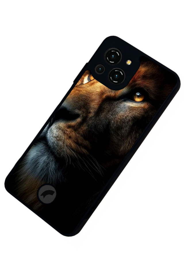 Reeder S23 Pro Max Uyumlu Aslan Tasarımlı Glossy Premium Kılıf