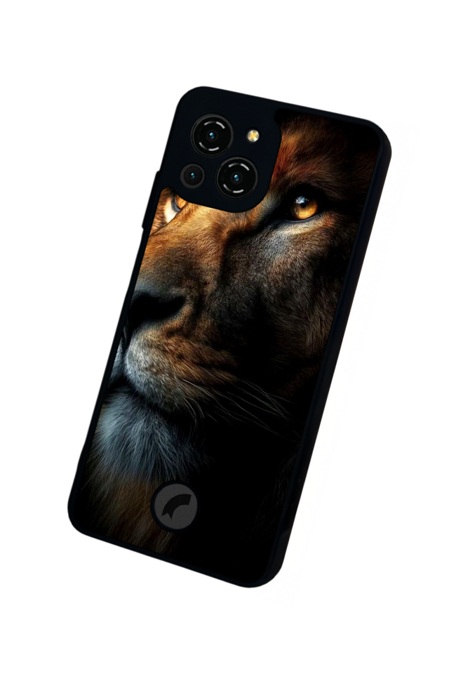 Reeder S23 Pro Max Uyumlu Aslan Tasarımlı Glossy Premium Kılıf