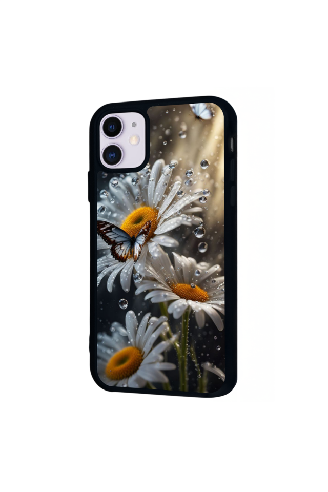 iPhone 11 Uyumlu Cicek Tasarımlı Glossy Premium Kılıf