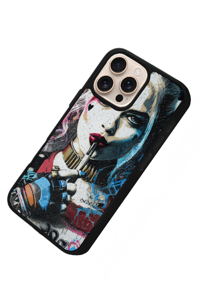 iPhone 16 Pro Max Uyumlu HarleyQueen Tasarımlı Glossy Premium Kılıf