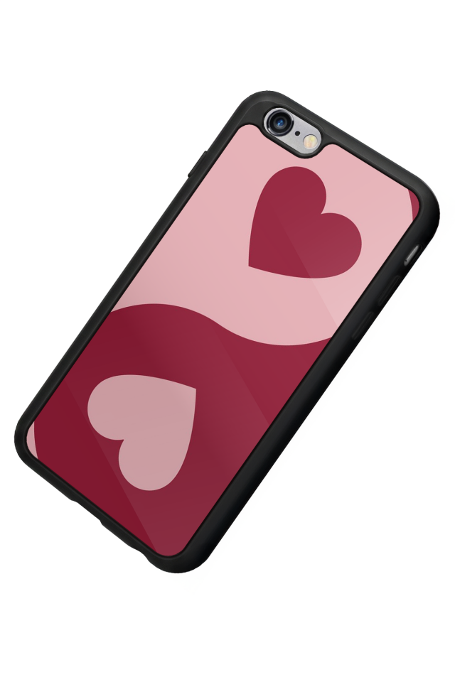 iPhone 6s Plus Uyumlu Kalp Love Tasarımlı Glossy Premium Kılıf