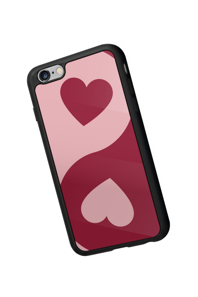 iPhone 6s Plus Uyumlu Kalp Love Tasarımlı Glossy Premium Kılıf