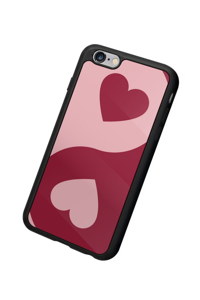 iPhone 6s Plus Uyumlu Kalp Love Tasarımlı Glossy Premium Kılıf
