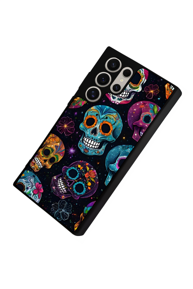 Samsung Galaxy S22 Ultra Uyumlu KuruKafa Tasarımlı Glossy Premium Kılıf