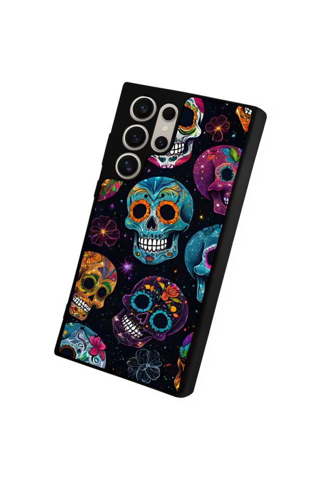 Samsung Galaxy S22 Ultra Uyumlu KuruKafa Tasarımlı Glossy Premium Kılıf