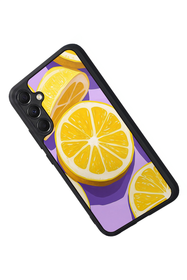 Samsung Galaxy A34 Uyumlu Limon Tasarımlı Glossy Premium Kılıf